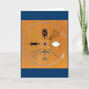 Sand Painting Native American Tribal Kaart