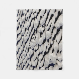 Sand pattern fleece deken