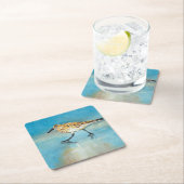 Sand Piper Shorebird Artwork Kartonnen Onderzetters (Insitu)