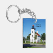 Sand Point Lighthouse acrylkey chain Sleutelhanger (Voorkant Links)