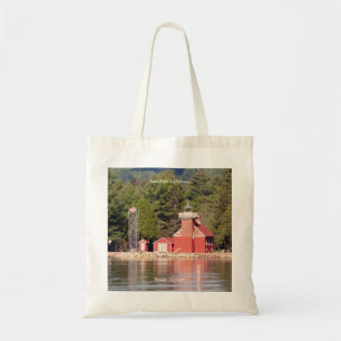 Sand Point Lighthouse Baraga canvas tas