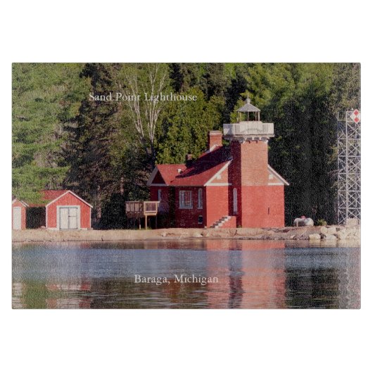 Sand Point Lighthouse Baraga snijboard Snijplank (Voorkant)