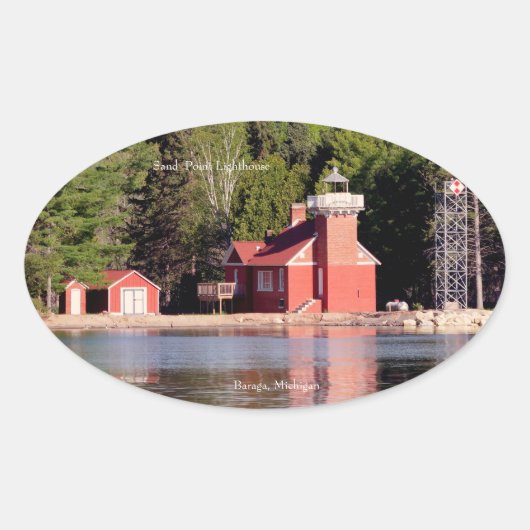 Sand Point Lighthouse Baraga sticker (Voorkant)