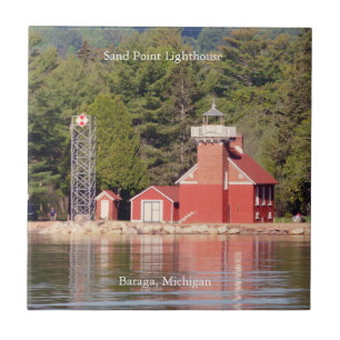Sand Point Lighthouse Baraga tegels Tegeltje