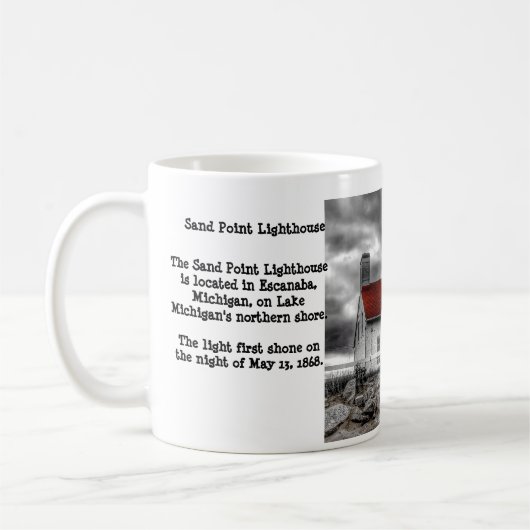 Sand Point Lighthouse Coffee Mok (Links)