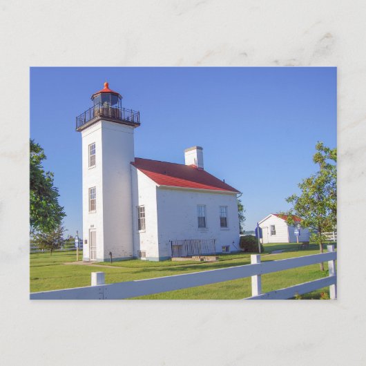 Sand Point Lighthouse, Escanaba, Michigan Briefkaart (Voorkant)