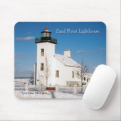 Sand Point Lighthouse Escanaba mousepad Muismat (Met muis)