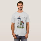 Sand Point Lighthouse Escanaba shirt licht (Voorkant volledig)