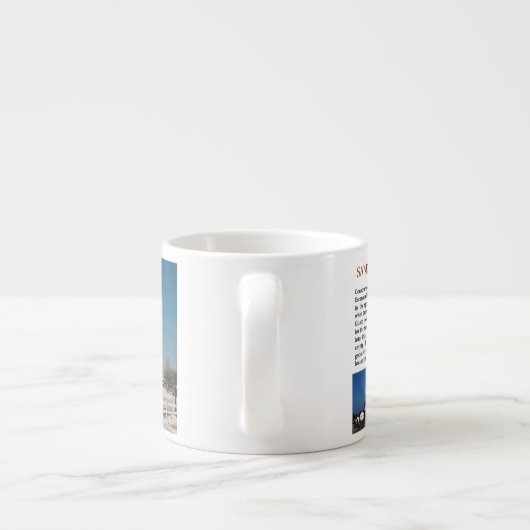 Sand Point Lighthouse geschiedenis espresso mok (Achterkant)