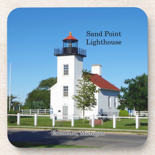 Sand Point Lighthouse set of 6 plastic onderzetter (Voorkant)