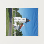 Sand Point Lighthouse tapestry Wandkleed (Voorkant (horizontaal))
