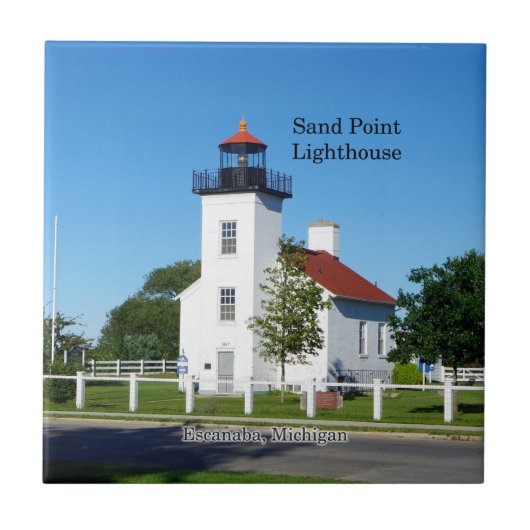 Sand Point Lighthouse tegels Tegeltje (Voorkant)