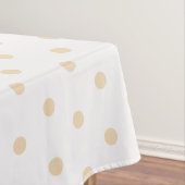 Sand Polka Dots White Tafelkleed (Voorbeeld)