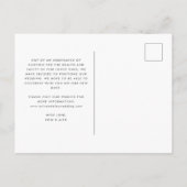 Sand probeer dit opnieuw Verander de Datum Wedding Aankondigingskaart (Achterkant)