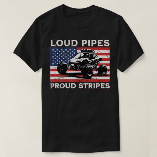 Sand Rail Dune Buggy Offroad US Flag Sand Racing F T-shirt (Design voorkant)
