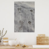 Sand schrijfliefde poster (Keuken)