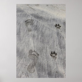 Sand schrijfliefde poster