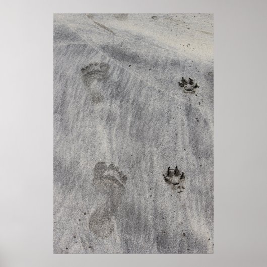 Sand schrijfliefde poster (Voorkant)