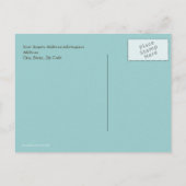 Sand Schrijven op het strand Save the Date Briefka Aankondigingskaart (Achterkant)