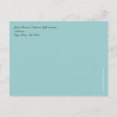 Sand Schrijven op het strand Save the Date Briefka Aankondigingskaart (Achterkant)