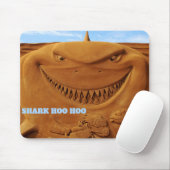 Sand sculpture shark hoo hoo muismat (Met muis)