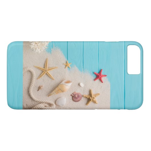 Sand Sea Shells Hoesje-Mate iPhone Case (Achterkant (Horizontaal))