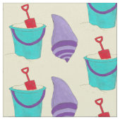 Sand Shells Beach Bucket Shovel Vacking Stof (Close Up)