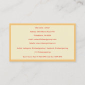 Sand Smoke Cigar Shop Visitekaartje (Achterkant)