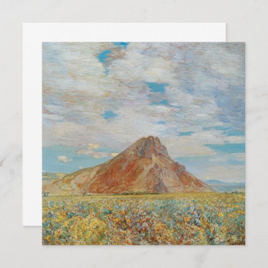 Sand Springs Butte van Childe Hassam, kunst (Voorkant / Achterkant)