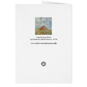 Sand Springs Butte van Childe Hassam, kunst (Achterkant)