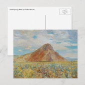 Sand Springs Butte van Childe Hassam,  kunst Briefkaart (Voorkant / Achterkant)