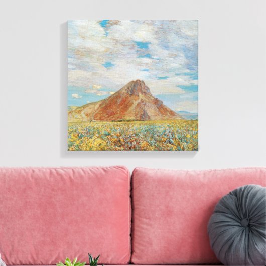Sand Springs Butte van Childe Hassam,  kunst Canvas Afdruk (Insitu (Woonkamer))