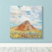 Sand Springs Butte van Childe Hassam,  kunst Canvas Afdruk (Insitu (Houten vloer))