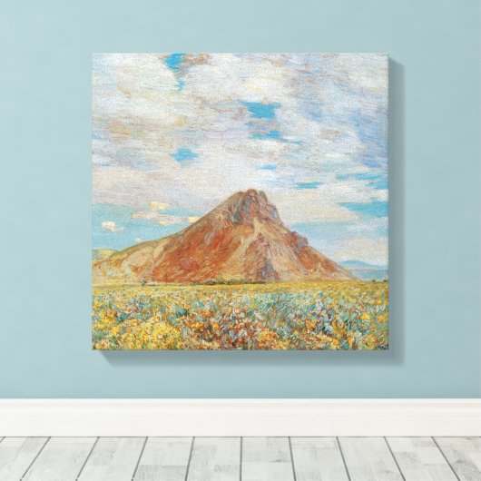 Sand Springs Butte van Childe Hassam,  kunst Canvas Afdruk (Insitu (Houten vloer))