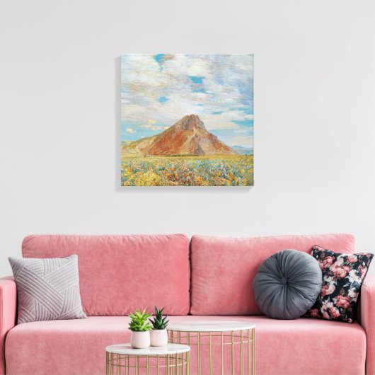 Sand Springs Butte van Childe Hassam,  kunst Canvas Afdruk (Insitu (Woonkamer))