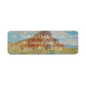 Sand Springs Butte van Childe Hassam, kunst Etiket (Voorkant)