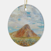 Sand Springs Butte van Childe Hassam, kunst Keramisch Ornament (Links)