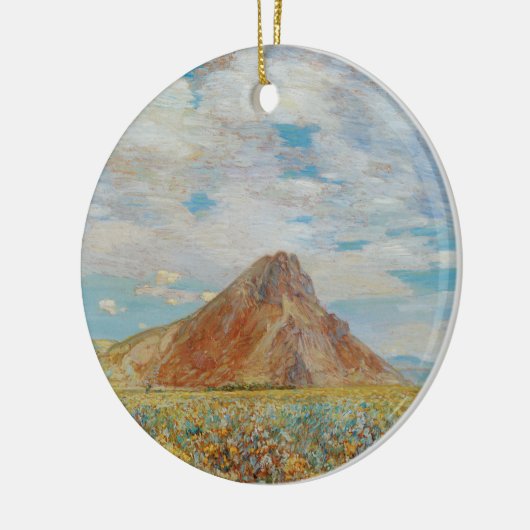 Sand Springs Butte van Childe Hassam,  kunst Keramisch Ornament (Links)