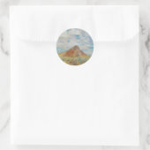 Sand Springs Butte van Childe Hassam,  kunst Ronde Sticker (Tas)