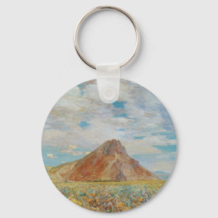 Sand Springs Butte van Childe Hassam, kunst Sleutelhanger