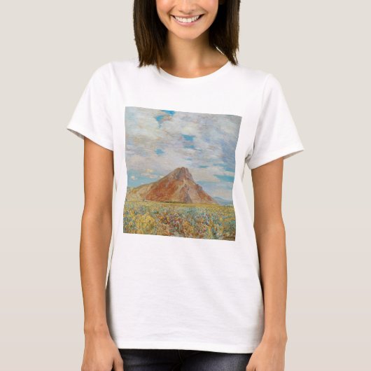 Sand Springs Butte van Childe Hassam, kunst T-shirt (Voorkant)