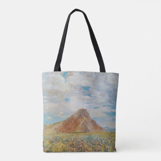 Sand Springs Butte van Childe Hassam,  kunst Tote Bag (Achterkant)
