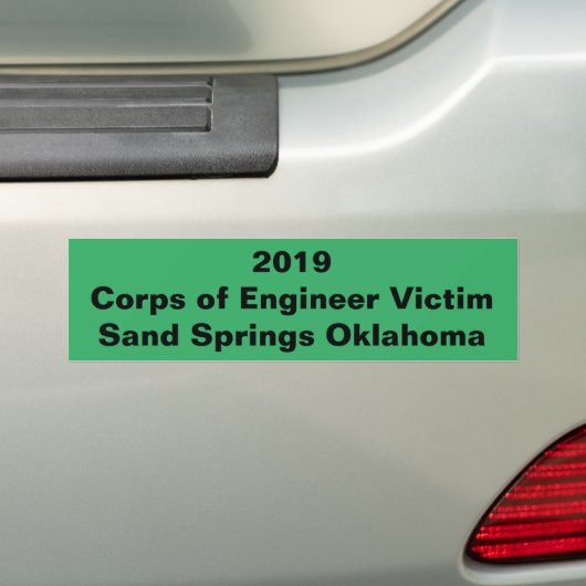 Sand Springs Oklahoma 2019 Overstroming Bumpersticker (Op auto)