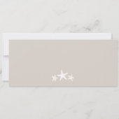 Sand Starfish Buttercream Palm Tree Boarding Pass Kaart (Achterkant)