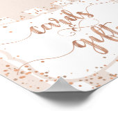 Sand Stripes & Roos Gold Confetti Kaarten & cadeau Poster (Hoek)