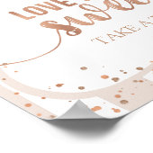 Sand Stripes & Roos Gold Confetti Love is Sweet Poster (Hoek)