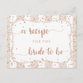 Sand Stripes & Roos Goud Vrijgezellenfeest Recept  Briefkaart