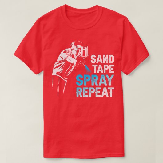 Sand Tape Spray herhalen T-shirt (Design voorkant)