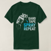 Sand Tape Spray herhalen T-shirt (Design voorkant)