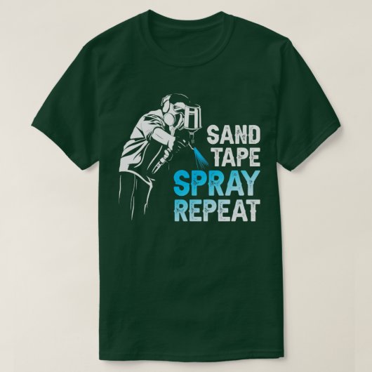 Sand Tape Spray herhalen T-shirt (Design voorkant)